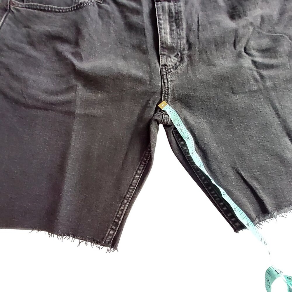 Levis 412 Slim Stretch Black Denim Shorts 9" Inseam Eco Performance Mens Size 40 - Picture 5 of 15